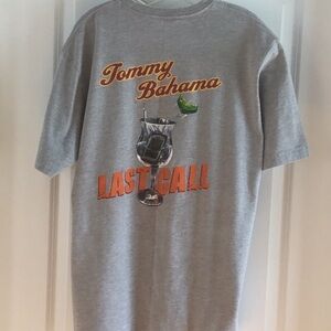 Tommy Bahama Gray Short Sleeve Tee Classic Crew Neck